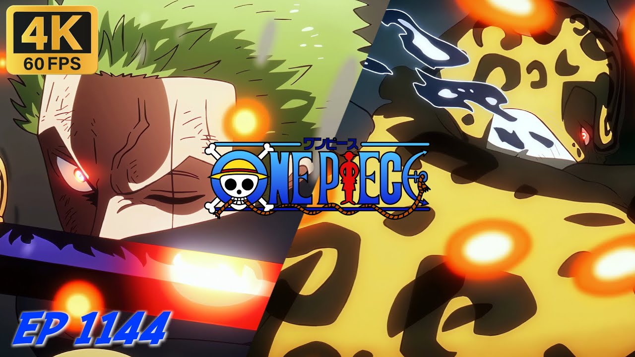Zoro vs Lucci EPIC Clash 🔥 One Piece 1144 | 4K60FPS