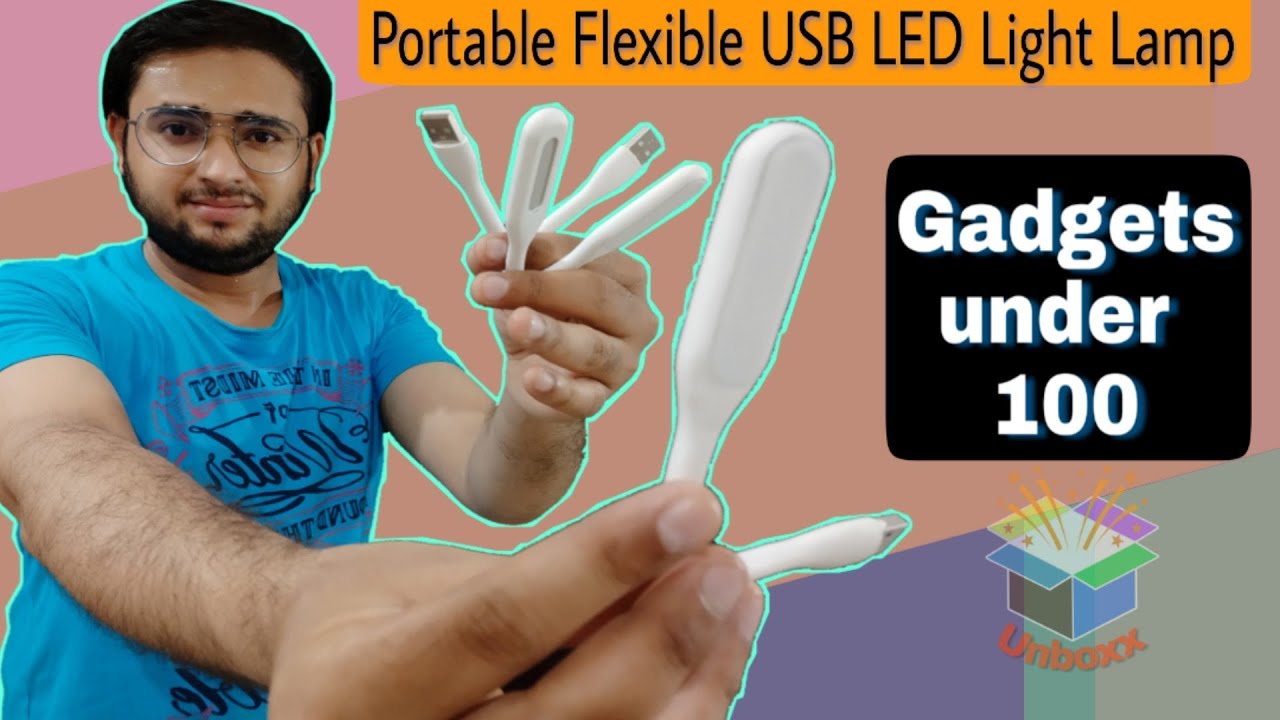 Portable Flexible USB LED Light Lamp | usb led light unboxing | usb light for laptop | Unboxx