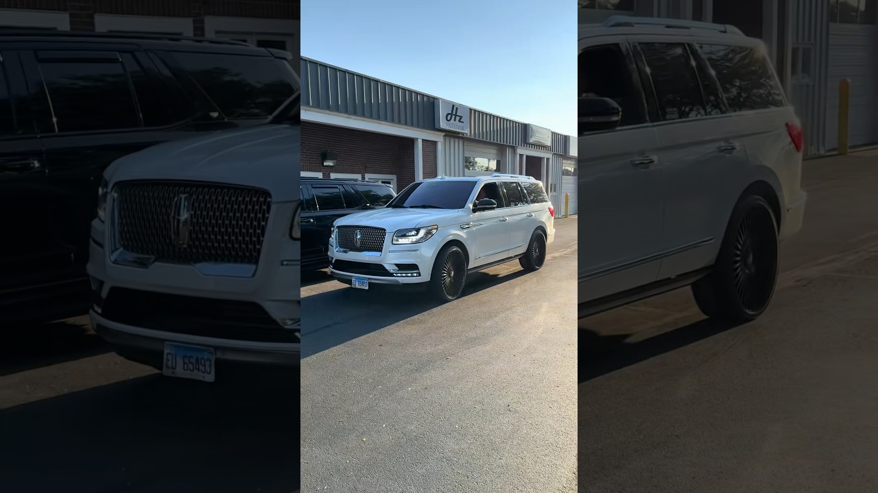 26 inch Dolce Luxury Trento’s in gloss black for this Lincoln Navigator 