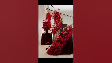 Trang trí tiệc cưới tone đỏ đô ❤️ #wedding #chụpảnhcưới #váycướicaocấp #giatien