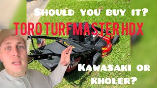 TORO TURFMASTER HDX | IN DEPTH 1 YEAR REVIEW | Mowing Footage   SPECS   Parts to have in stock
