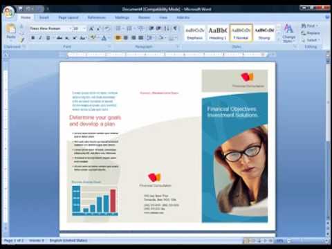 Cara Membuat Brosur di Microsoft Word 2007.flv - YouTube