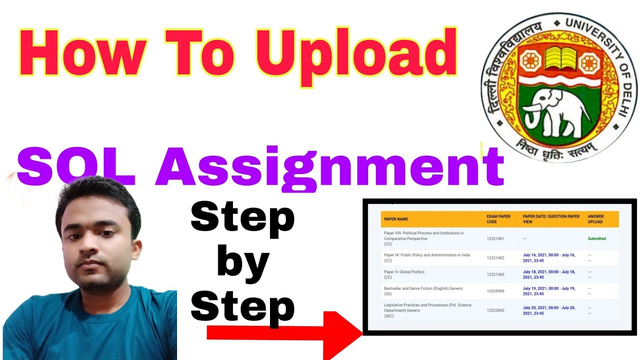 How to Upload SOL Assignment 2021 step-by-step procedures || Vikash tech series