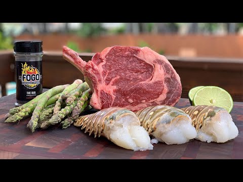 cowboy-ribeye-steak-and-lobster-tails---surf’n’turf-recipe-for-mother’s-day-4k