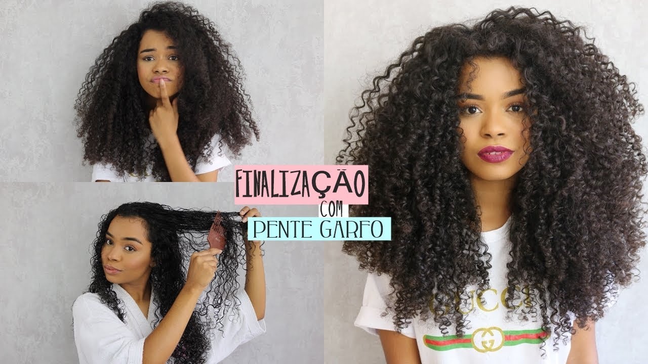 FINALIZAÇÃO ATUALIZADA USANDO O PENTE GARFO, MUITO VOLUME E DEFINIÇÃO por Daniela Santos