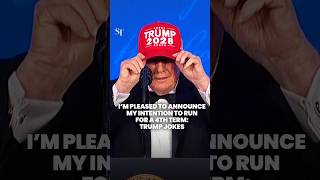 Trump memakai topi 'Trump 2028', berkelakar soal mencalonkan diri untuk masa jabatan presiden ke-4