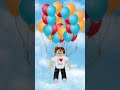 Bacon Hair is flying on a thousand balloons in Roblox Brookhaven