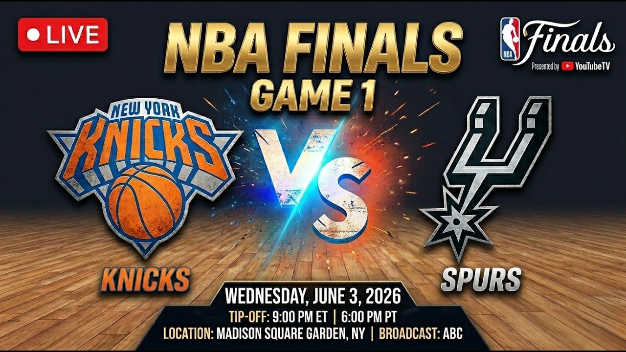 NBA LIVE! New York KNICKS vs San Antonio SPURS LIVE FULL GAME 1 | NBA FINALS 2026 | June 4, 2026