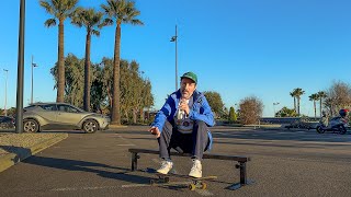 Facing the fear of skating flat bars and maybe landing my first half cab board slide