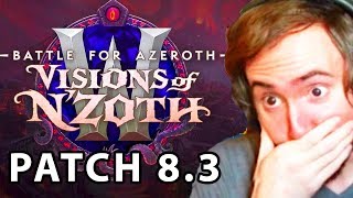 Asmongold Reacts To Visions of N’Zoth | Patch 8.3: Titanforging Rework, Allied Races & Ny'alotha