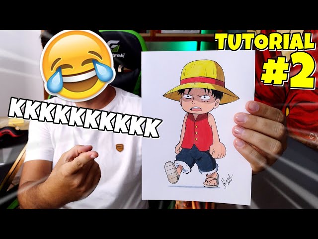 How to draw LOWERED LUFFY One Piece #2 