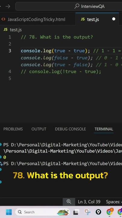 JavaScript Surprise: true - true = 0… But What About !true - true ...