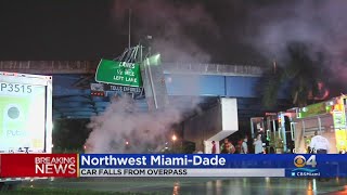 Two Dead After Car Plunges Off Golden Glades Overpass