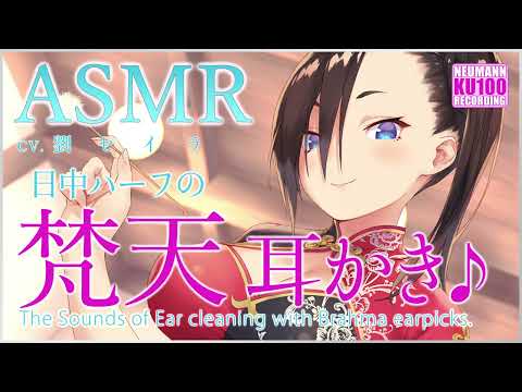 【ASMR】梵天耳かきで右耳のお掃除♪【CV.劉セイラ】