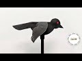 Crow Flying Bird Puppet Paper Craft Wing Flapping Crow Stick Puppet Easy Craft Thirsty Crow 