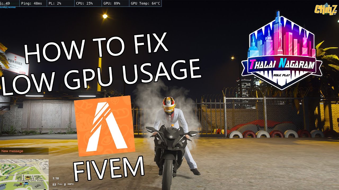 How to fix low GPU usage in Fivem | GTA V Roleplay... - youtube