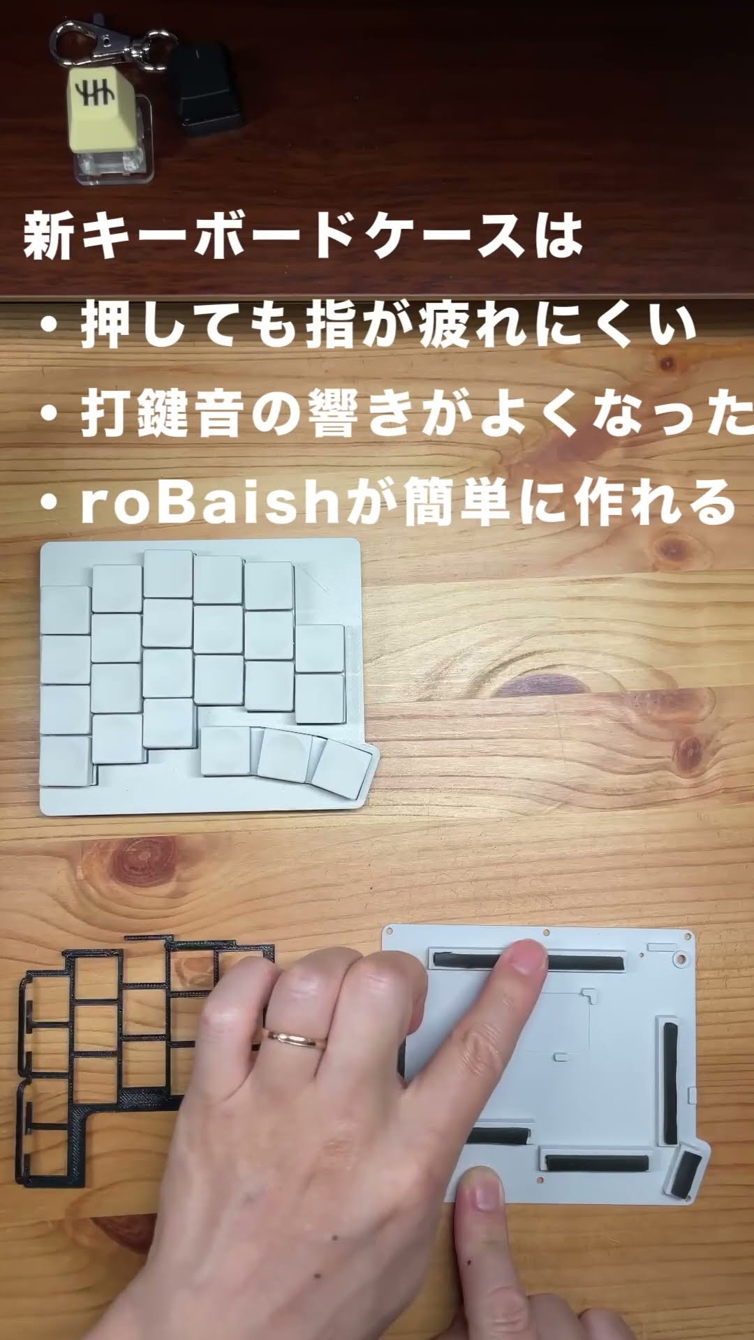 打鍵感進化】roBaish用キーボードケースが新ガスケットで効率10倍（気