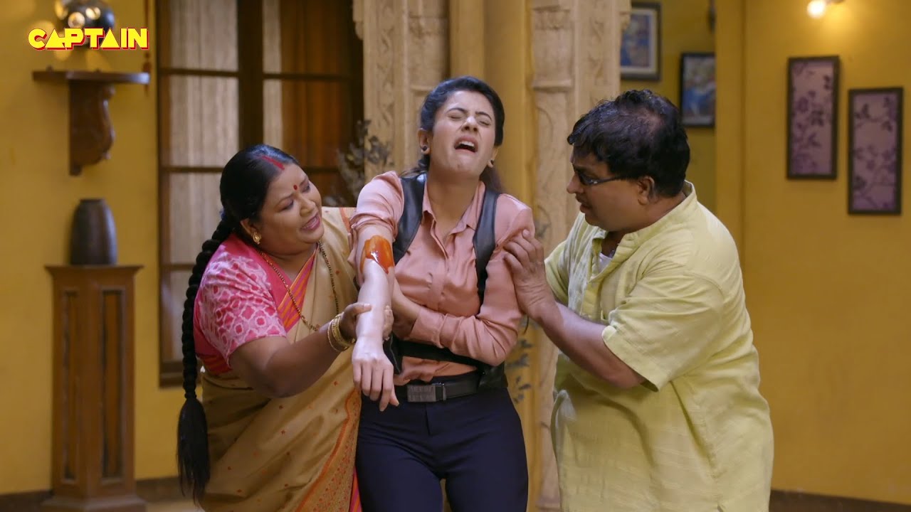 नकली पुलिस वाली बनकर किया इलाईची ने गोली लगने का नाटक || Jijaji Chhat Per Hai || E.P. 150