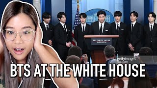 BTS SPEECH AT THE WHITE HOUSE REACTION | So Proud! They forgot to turn on audio!