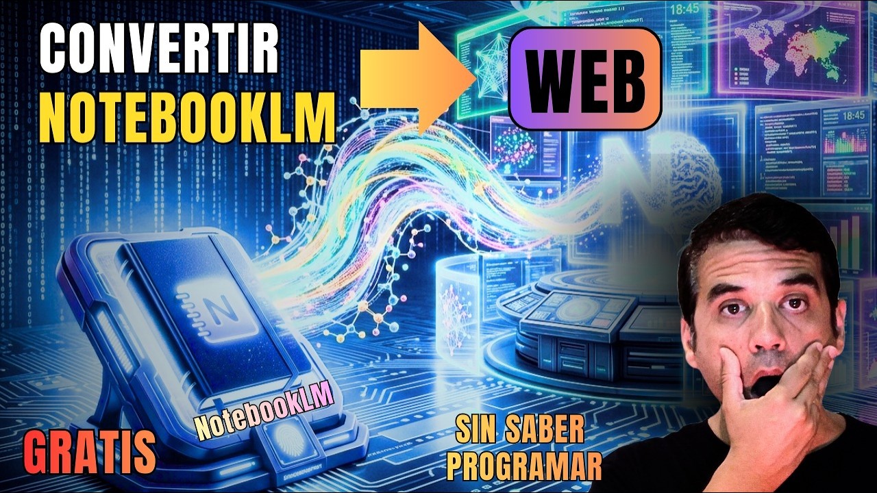 Transforma NOTEBOOKLM en un sitio web impactante - Publicar web GRATIS - Sin saber programar