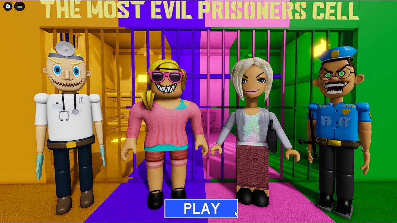 Roblox Evil Doctor from Evil Karen Step Mom Escape Prison Guard All the Best Games in 1 (OBBY)