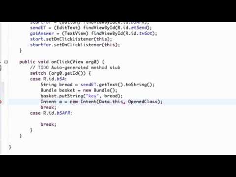 Android Application Development Tutorial   47   Passing a String between Activities