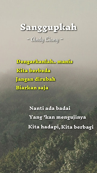 Sanggupkah - Andy Liany