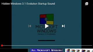 Hidden Windows 3.1 Evolution Startup Sound Upload
