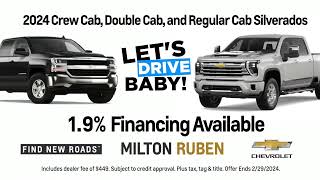 2024 Crew Cab, Double Cab, And Regular Cab Silverados