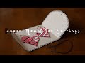 クラフト用紙でピアス台紙を作る方法 p2. / Paper Earring Mount