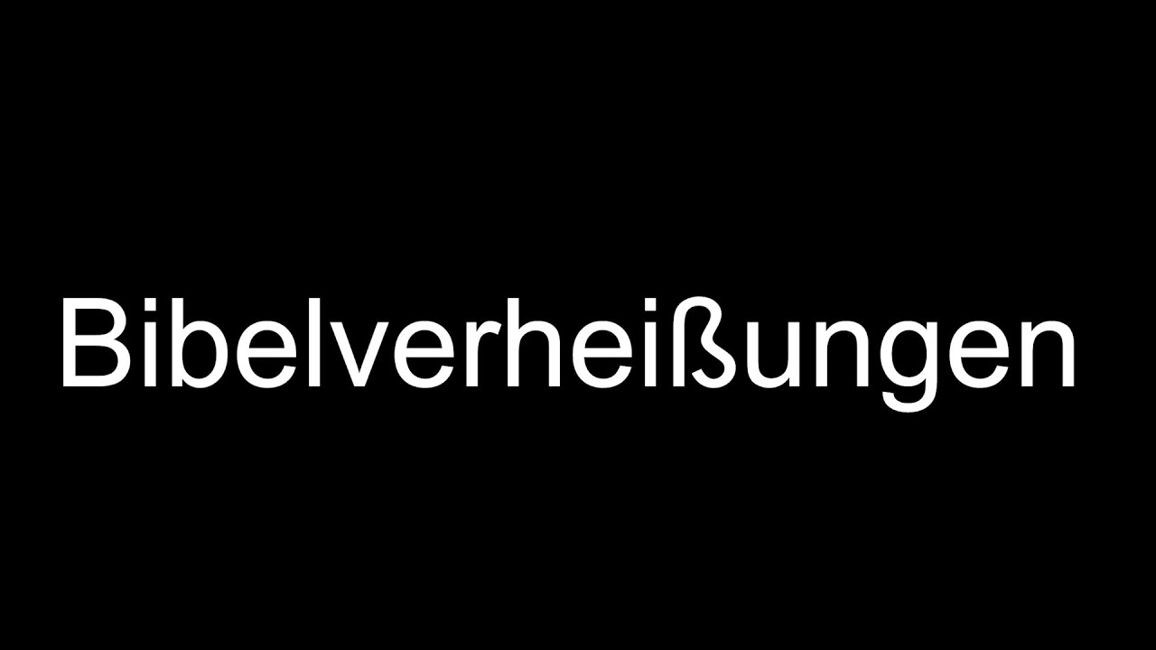 Bibelverheißungen