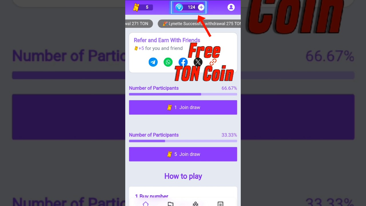 FREE 100 TON Coin - 🥳 Claim fast 