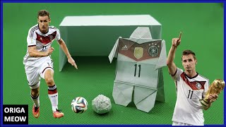 ORIGAMI FOOTBALLER  3 IN 1 TUTORIAL | WORLD CUP SPECIAL