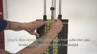 How to apply weight stack plate labels to your Tuff Stuff Fitness Gym Equipment