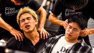 ASMR Hardworking Young Men Get a Shoulder Massage | Pure Relaxation! screenshot 4