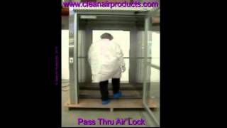 Pass-thru air locks - automatic door openers