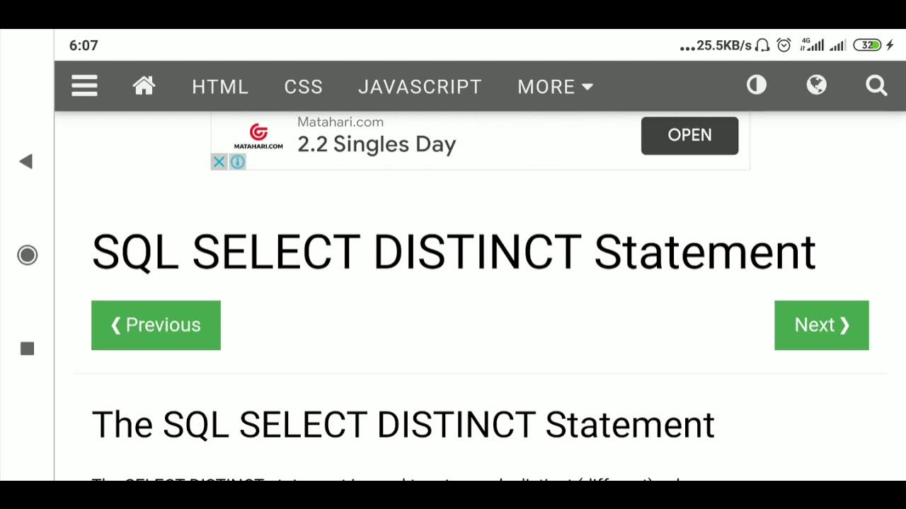 SQL Explanation and Example - YouTube