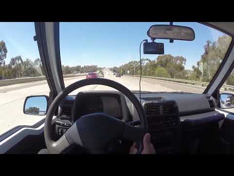 Taking a Geo Tracker on the Freeway pov How scary is it is it a death trap will I live the truth