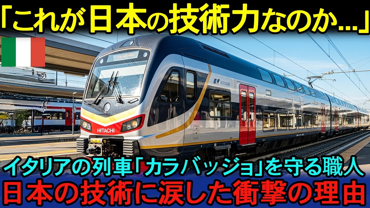 【海外の反応】イタリアの列車「カラバッジョ」を守る職人が日立×日本の技術に涙した衝撃の理由