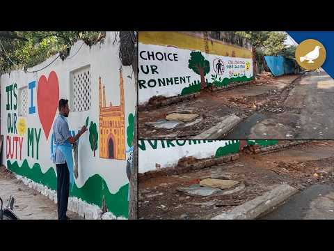 Pedestrians struggle as footpath near Beautifully Painted bridge | Hyderabad | Amberpet - SIASAT