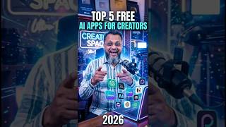 🔥 Top 5 FREE AI Apps Har Creator Ko Pata Hone Chahiye | 2026 #AIApps #AITools #Shorts
