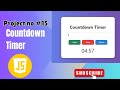 Build a Countdown Timer with HTML, CSS & JavaScript #javascripttutorial