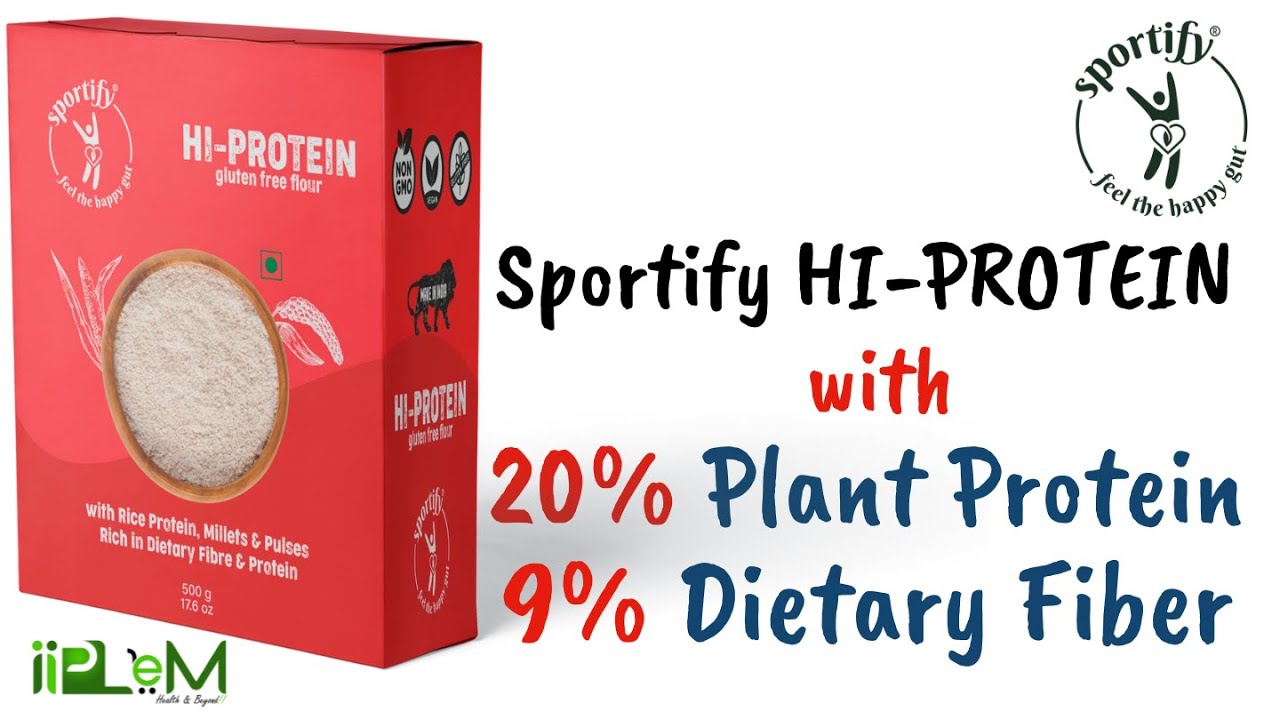 100 Plantbased Protein Sportify HiProtein Flour Glutenfree
