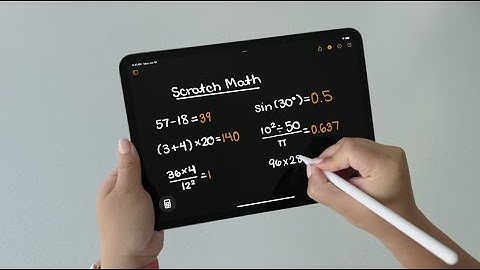 Math Notes Demo – iPad Calculator
