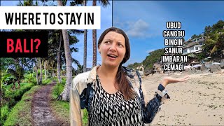 Best place to stay in BALI: Canggu, Ubud, Bingin, Cemagi, Sanur & Jimbaran comparison