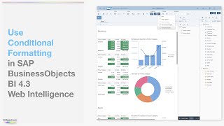 Use Conditional Formatting in SAP BusinessObjects BI 4.3 Web Intelligence - BI Spectrum Academy