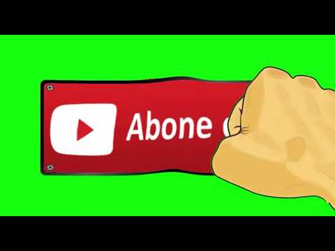 Abone ol butonuna yumruk atma (Green screen )