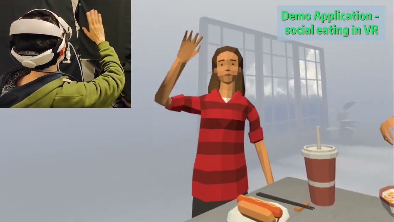VirCHEW Reality: On-Face Kinesthetic Feedback for Enhancing Food-Intake Experience in VR