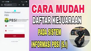 CARA PENDAFTARAN KEJUARAAN ‼️ MELALUI S.I PBSI #viral #trending #badminton #infopenting