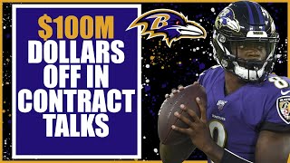 LAMAR JACKSON AND RAVENS COULD BE $100 MILLION OFF IN CONTRACT NEGOTIATIONS!!!